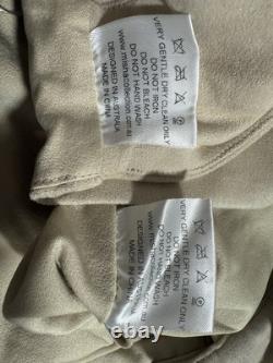 MISHA Collection Dana Suede Top & Panette Pants Set in Buff, Size US 8, NWT