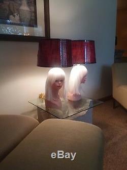 Mannequin Head Lamp Set Of Two