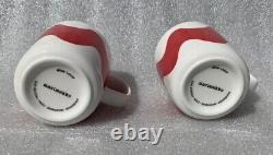 Marimekko mugs cups SET OF TWO MUGS with Lokki design red BNIB