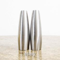 Mid Century Modern Dansk Jens Quistgaard Metal Salt Pepper Shakers Set Two S&P