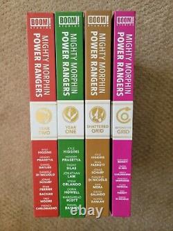 Mighty Morphin Power Rangers Deluxe Hardcover 4 Lot Year One Two Boom Studios