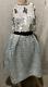 Monique Lhuillier Collection Runway Embroidered Two Piece Dress Top Skirt Set 2