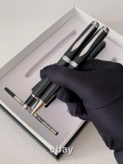 Montblanc New Luxury Ballpoint Pen Two-Pack with Pen Cap Refills Set Black