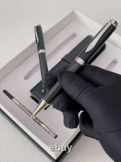 Montblanc New Luxury Ballpoint Pen Two-Pack with Pen Cap Refills Set Black