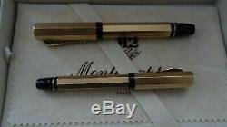 Montegrappa Reminiscence Fountain Pen Set Of Two Solid Gold 18K