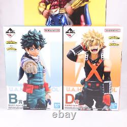 My Hero Academia Ichiban kuji Two Aspiration Figure set Deku Bakugo All Might