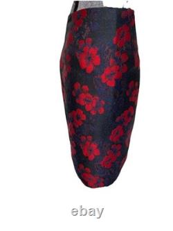 NEW $720 Doncaster Collection Skirt Suit Size 8 Two Piece Set Floral Sparkle New