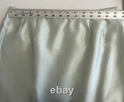 NEW Collections Le Suit Sage Green Dupioni Designer Suit Sz 8 NWT Skirt Jacket
