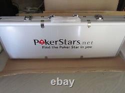 NEW Pokerstars 500 Piece Poker Chip Set, aluminium case