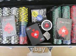 NEW Pokerstars 500 Piece Poker Chip Set, aluminium case