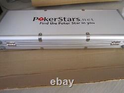 NEW Pokerstars 500 Piece Poker Chip Set, aluminium case