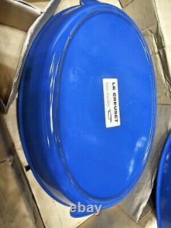 NEW! SET Of 2 LE Creuset VINTAGE, BLUE, Au Gratin Oval Baker Enamel Cast Iron