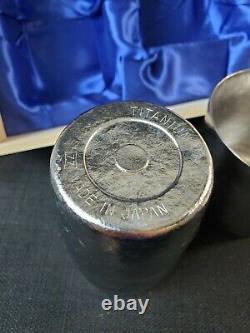 NIB SUS Gallery Set Of Two Titanium Cups Japan