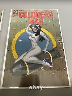 NM Cold Dead War #1 2nd Print Bombshell Pinup TWO Sets Of 3 2020 George C Romero