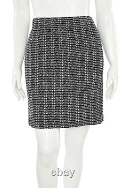NWT St John Collection 2Pc Skirt Suit sz 12/6 Black & White Jacket & Skirt Set