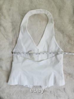 NYC 5th Avenue collection set halter vest sz 0 & pants sz 6 white NWT
