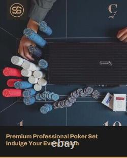 Nash Ceramic Poker Chips 300 PCS Set Texas Hold'em 43mm Poker Chips SLOWPLAY
