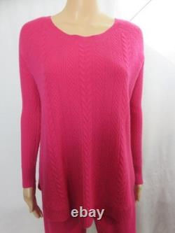 Neiman Marcus The Cashmere Collection Pink Sweater/Pants SZ S