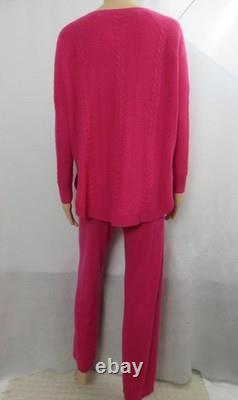 Neiman Marcus The Cashmere Collection Pink Sweater/Pants SZ S
