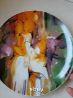 New Arte de Cafe Amaya Salazar Limited Edition 7.75 Plates Set Of 2 In Tin