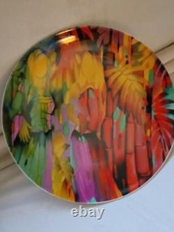 New Arte de Cafe Amaya Salazar Limited Edition 7.75 Plates Set Of 2 In Tin