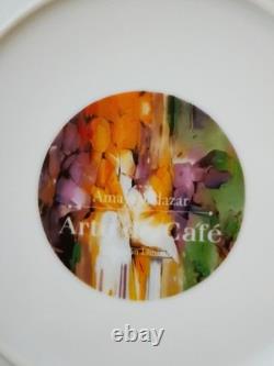 New Arte de Cafe Amaya Salazar Limited Edition 7.75 Plates Set Of 2 In Tin