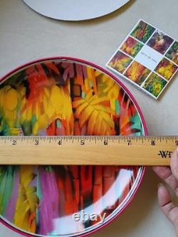 New Arte de Cafe Amaya Salazar Limited Edition 7.75 Plates Set Of 2 In Tin