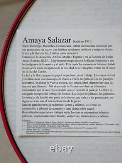 New Arte de Cafe Amaya Salazar Limited Edition 7.75 Plates Set Of 2 In Tin