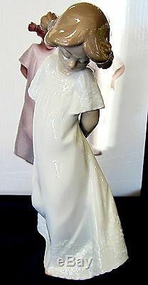 New Nao By Lladro #7019 Pretty And Shy (set) Bnib Two Girls White Dress Save$ Fs