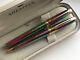 Nos Vintage Sheaffer Prelude(9050)fountain+ballpoint Set, Rainbow Plasma/gt, M Nib