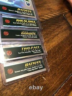 OVERPOWER HOLO SET 5 Of 6 DC Batman Avenger Detective Gordon Ra's Two-Face
