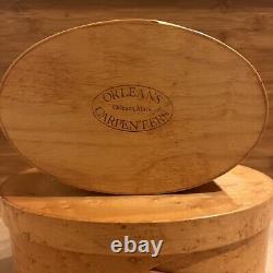 Orleans Carpenters Shaker Style Oval Boxes Set of Two