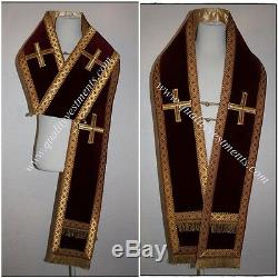 Orthodox Bishop's Vestment Omophors German Velvet set of two