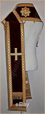 Orthodox Bishop's Vestment Omophors German Velvet set of two