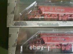 PIKO 58305 Set Two Hopper Cars Taoos-894 Red Livery Potassium Transport