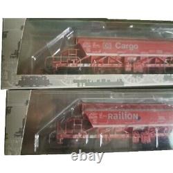 PIKO 58305 Set Two Hopper Cars Taoos-894 Red Livery Potassium Transport