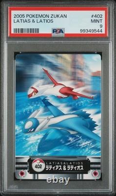 PSA 9 Latias & Latios 402 Zukan Bandai Carddass Japanese Pokémon 2005 Low Pop