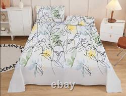 Pack of two-Polo cotton printed Premium Collection Double 3 Piece Bed Sheet