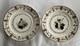 Pair 18th C Paris Porcelain Plates Locré And Russinger Cupid Kettledrum V&a