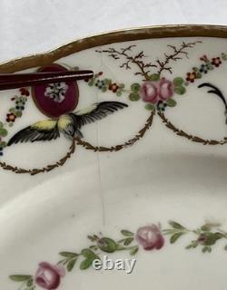 Pair 18th C Paris Porcelain Plates Locré and Russinger Cupid Kettledrum V&A