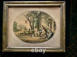 Pair Of 19th Century Le Bond Color Litho Prints In Original Frames, Set Of Two