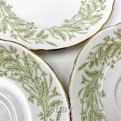 Paragon Tea-for-two Set Teapot, Cream & Sugar, Cups & Saucers Whispering Grass