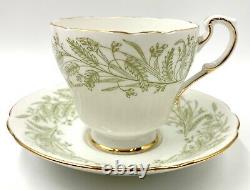 Paragon Tea-for-two Set Teapot, Cream & Sugar, Cups & Saucers Whispering Grass