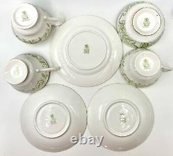 Paragon Tea-for-two Set Teapot, Cream & Sugar, Cups & Saucers Whispering Grass