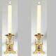 Petrus Collection Brass Altar Short Candlesticks Set Of Two