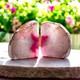 Pink Agate And Quartz Crystal Geode Bookend Candle Holder Set Two Pieces