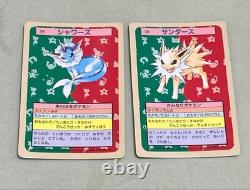 Pokemon Card Top Sun Vaporeon & Jolteon Blue Back Set of 2 Used