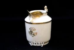 Porcelaine de Paris, porcelain tea set for two, gilding, France, end 19th c