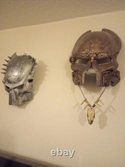 Predator Mask Collection set of Two Collectors Item Replica Very Heavy Handmade