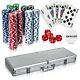 Professional 500pc Casino Card Poker Set With Case Play Deal Full Poker Deck